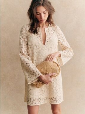 NWOT Sezane Enza Lace Minidress - Sold out style
